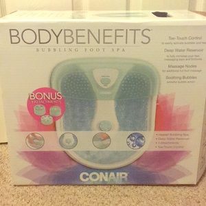 BODY BENEFITS: Bubbling Foot Spa
